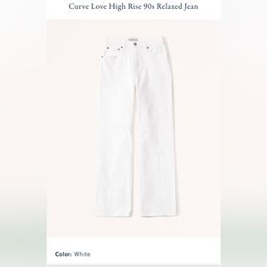 Abercrombie Curve Love Reg High Rise 90’s Jeans. NWOT.